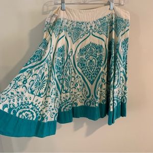 Anthropologie Esme & Esyllte Paisley Circle Skirt